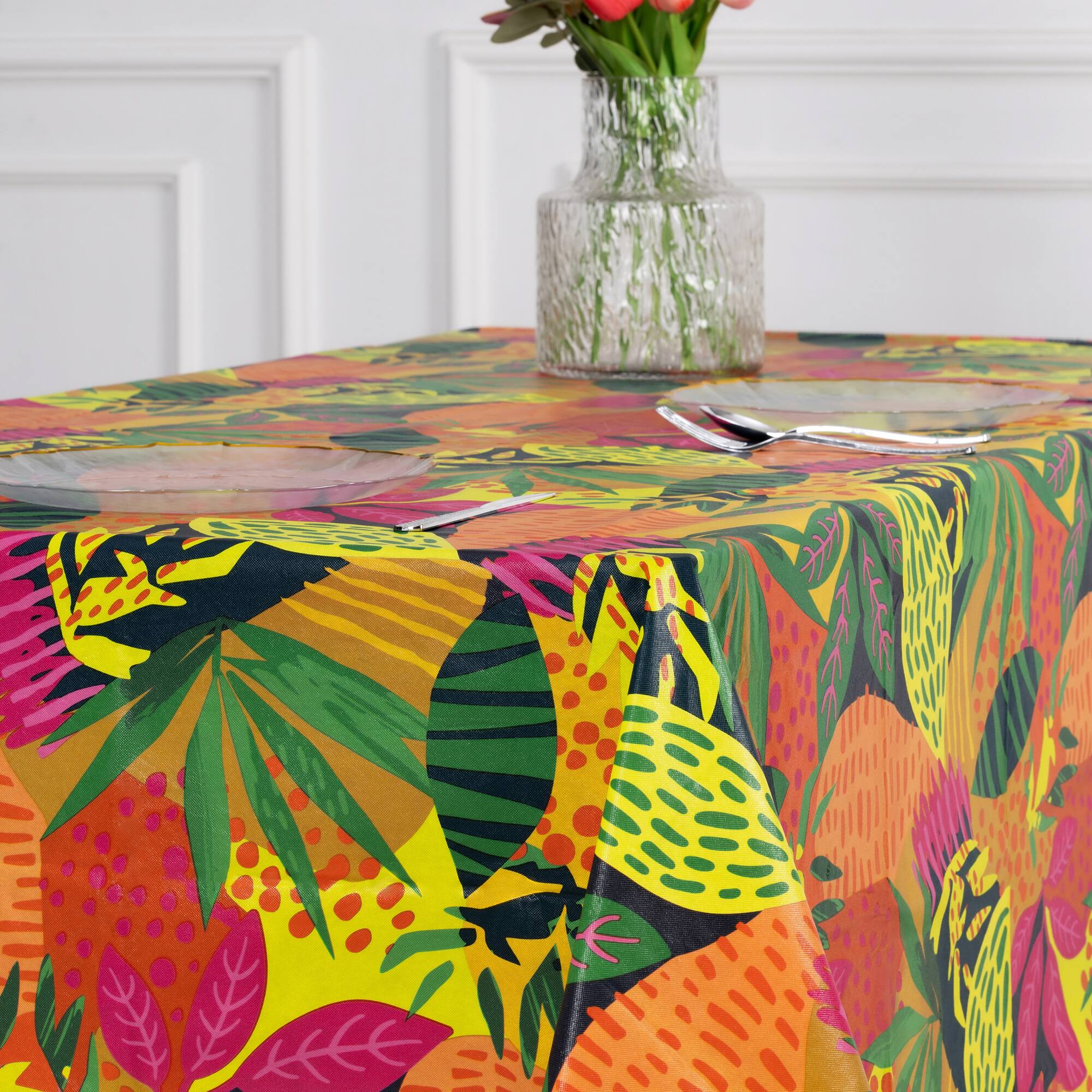 52" x 70" Hothouse Floral Table Cloth by Celebrate It™